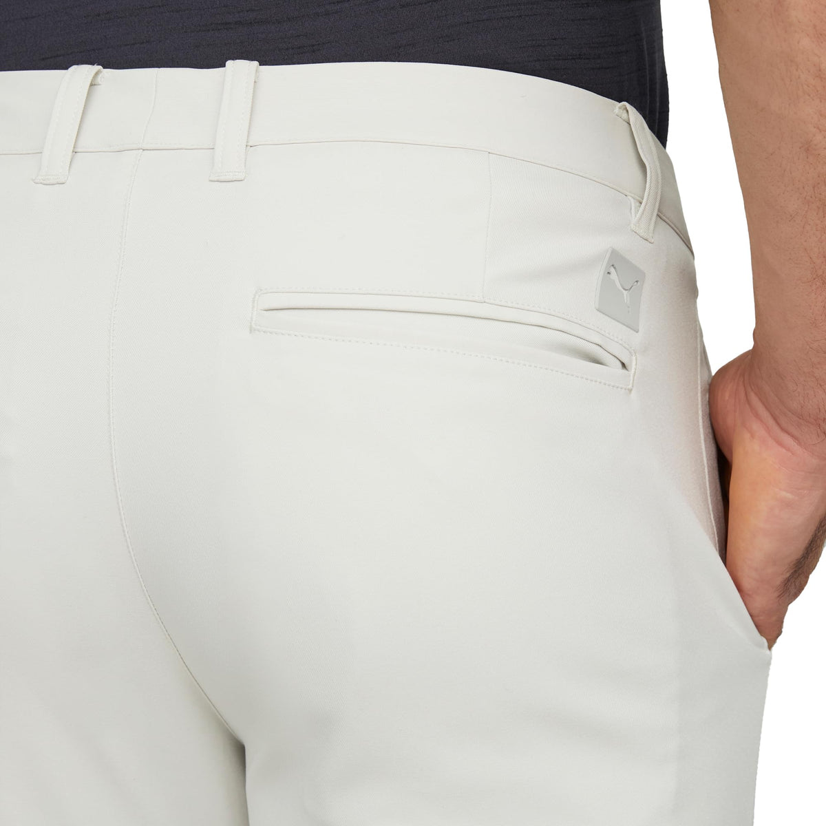 PUMA Golf Dealer Tailored Pant pocket detail with lightweight storage.