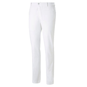 PUMA Golf Pants White Glow waistband detail highlighting premium stretch comfort