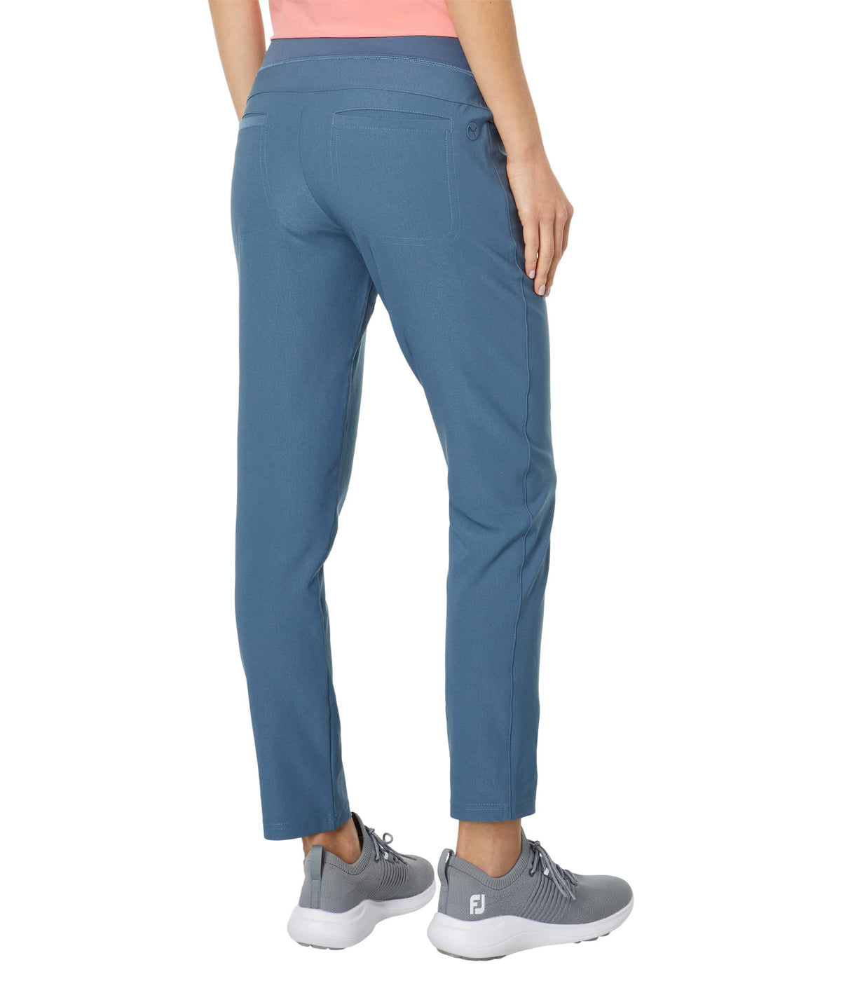 PUMA Golf PWRSHAPE pant Evening Sky back view, UPF 50+ protection for sunny rounds
