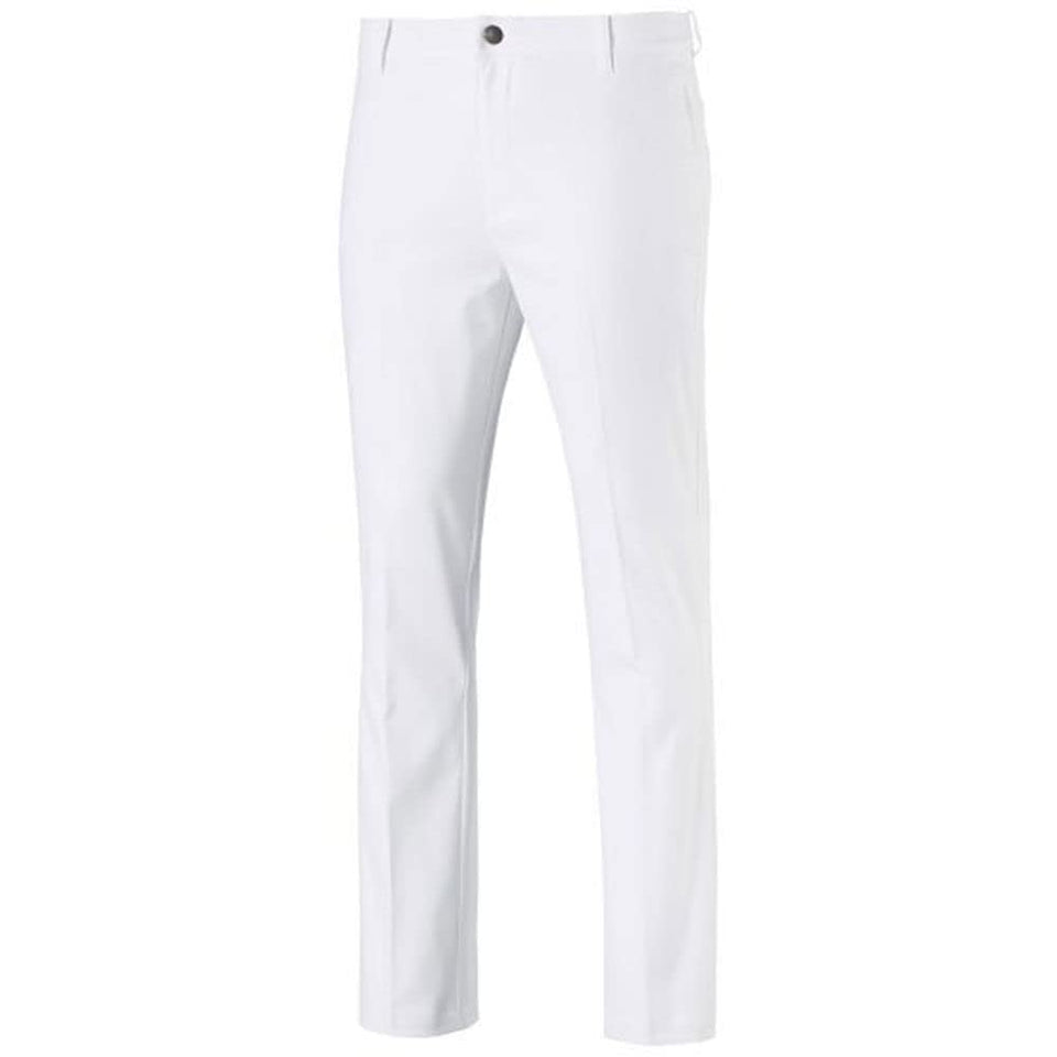 PUMA Golf Jackpot Pant front view showing tailored fit and all-day comfort on the course