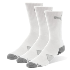 PUMA golf socks arch support detail, moisture management for round-long comfort