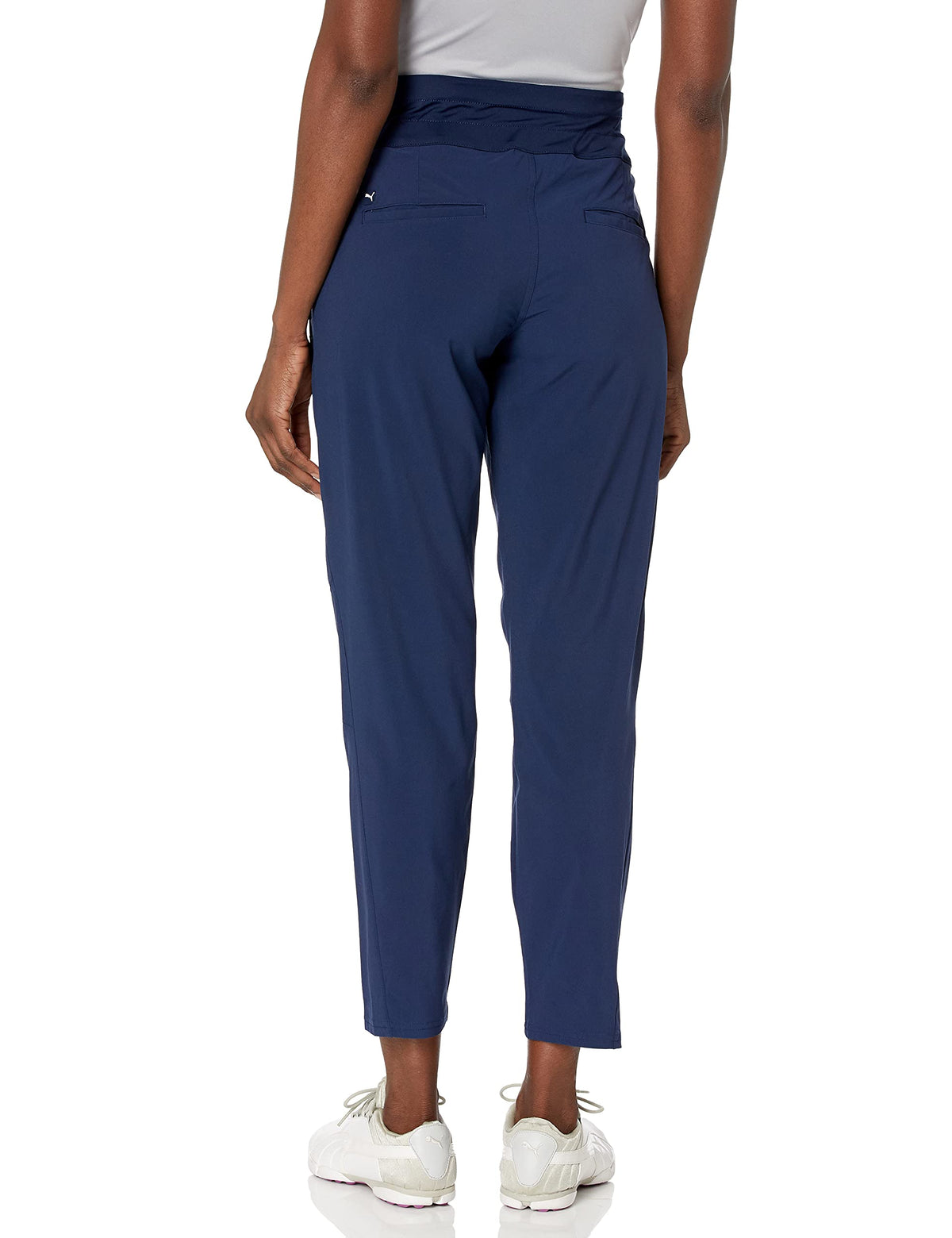 PUMA Golf Women's 2019 Jogger Peacoat side view showing lightweight warmth and moisture management