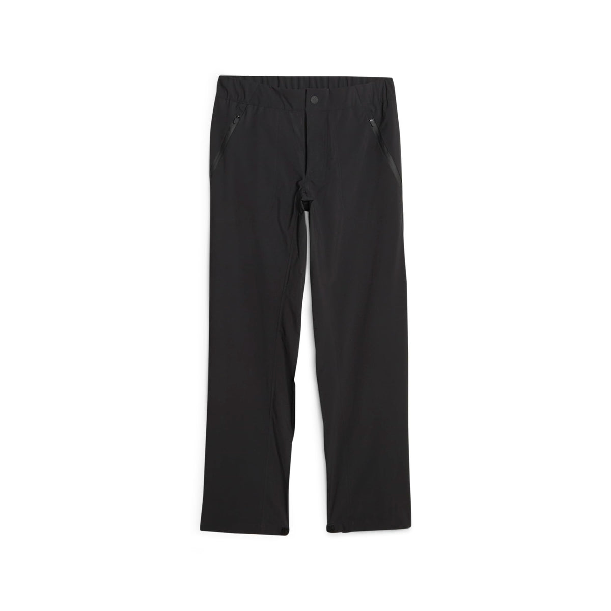 PUMA Golf Women's DRYLBL Rain Pant front view with waterproof protection and sealed seams.