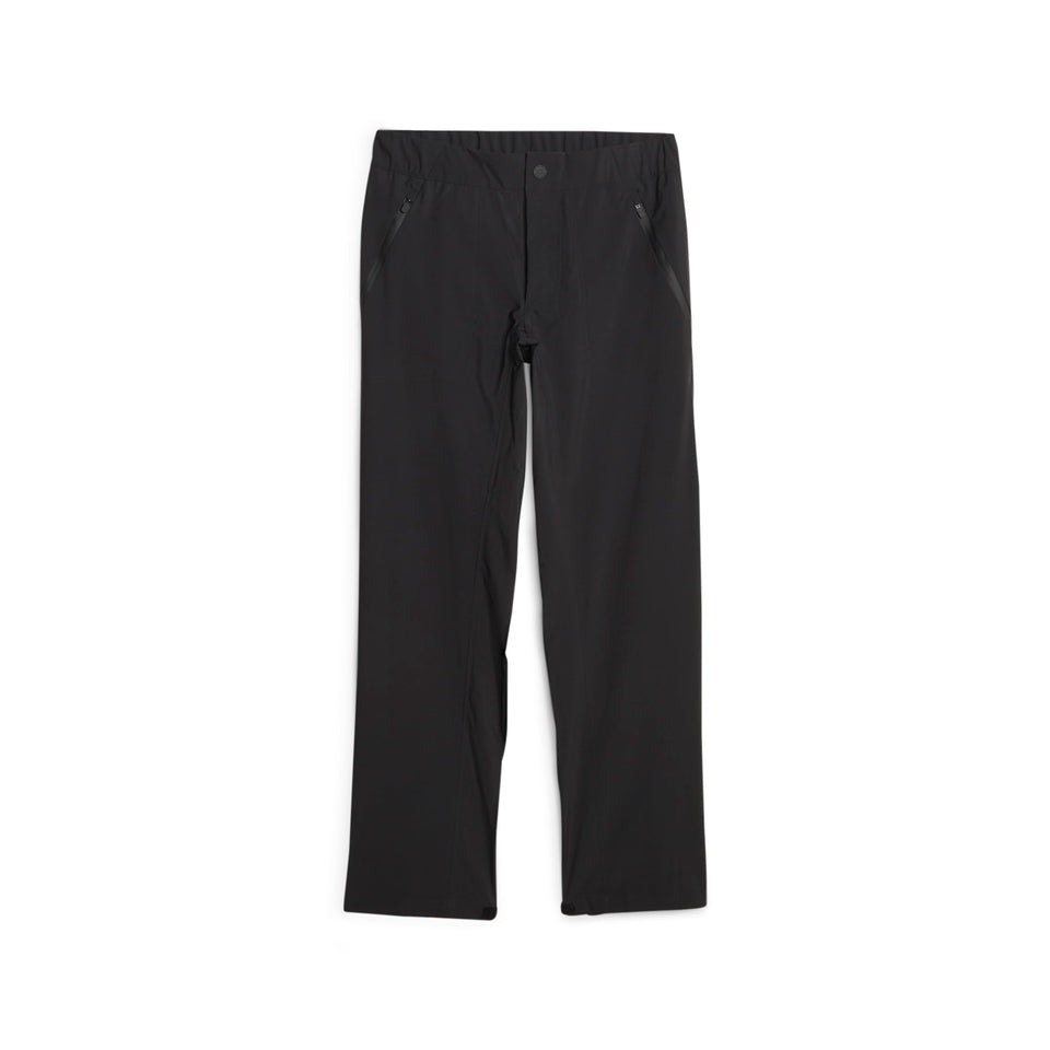 PUMA Golf Women's DRYLBL Rain Pant front view with waterproof protection and sealed seams.