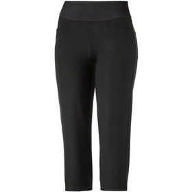 PUMA Golf Women's PWRSHAPE Capri side view, secure waistband for confident swings