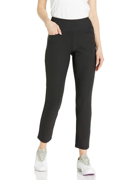 Puma Golf PWRSHAPE pant front view showcases sleek silhouette and on-course comfort.