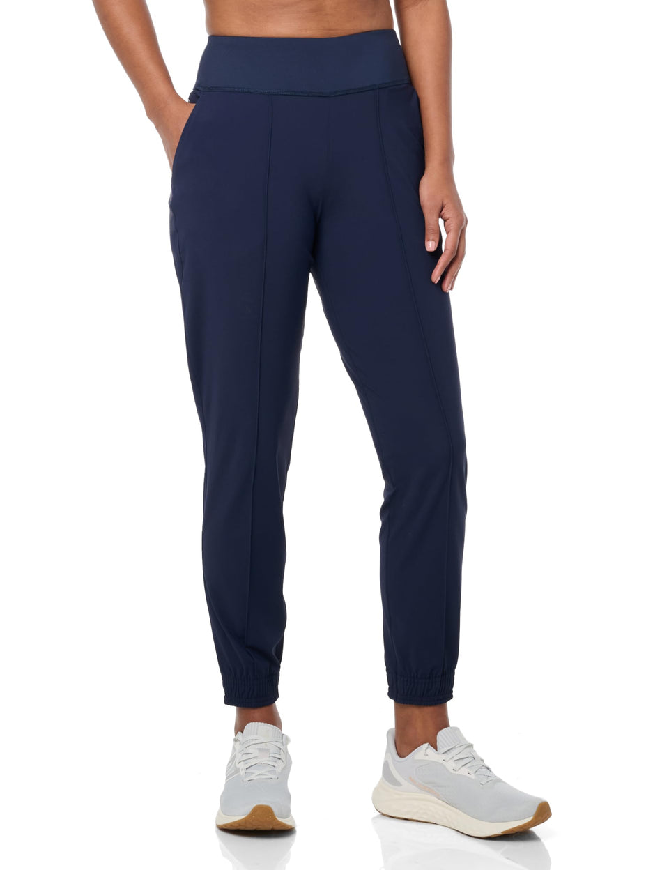PUMA Golf Women's Range Jogger Deep Navy front view for range-ready comfort.