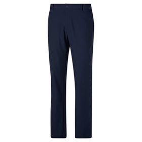 PUMA Jackpot Pant 2.0 Navy Blazer front view showing sleek on-course fit and refined look.
