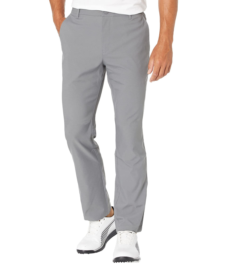 PUMA Jackpot Pants 2.0 Quiet Shade front view for on-course performance and versatile wear