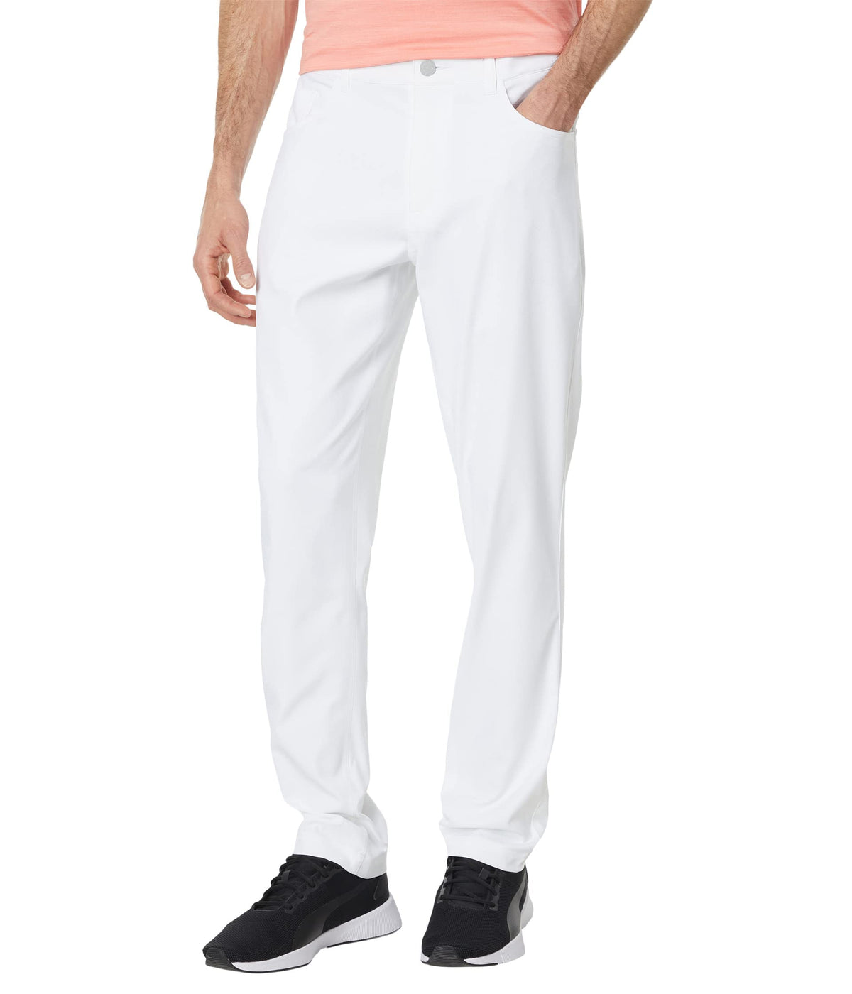 PUMA Jackpot 5 Pocket 2.0 golf pants stretch-fit for flexible movement.
