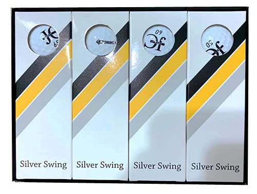 Push Athletics JC Golf Silver Swing ball dimple pattern detail for aerodynamics.