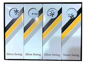 Push Athletics JC Golf Silver Swing ball dimple pattern detail for aerodynamics.