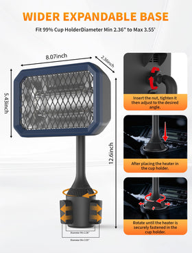 PUTTLAZR 360-degree rotatable head allows precise heat direction