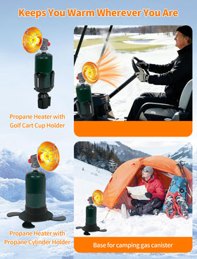 PUTTLAZR adjustable cup holder adapter fits most golf carts securely