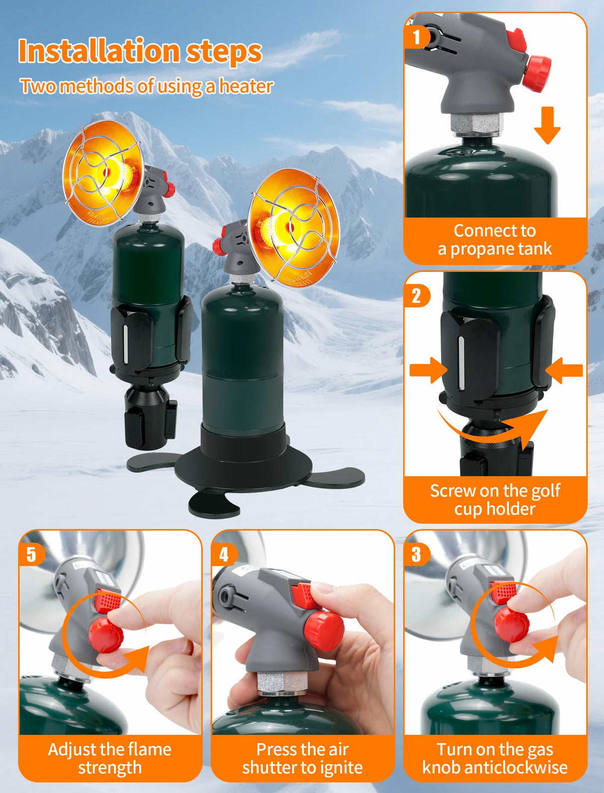 PUTTLAZR camping base stabilizes the unit for outdoor setups