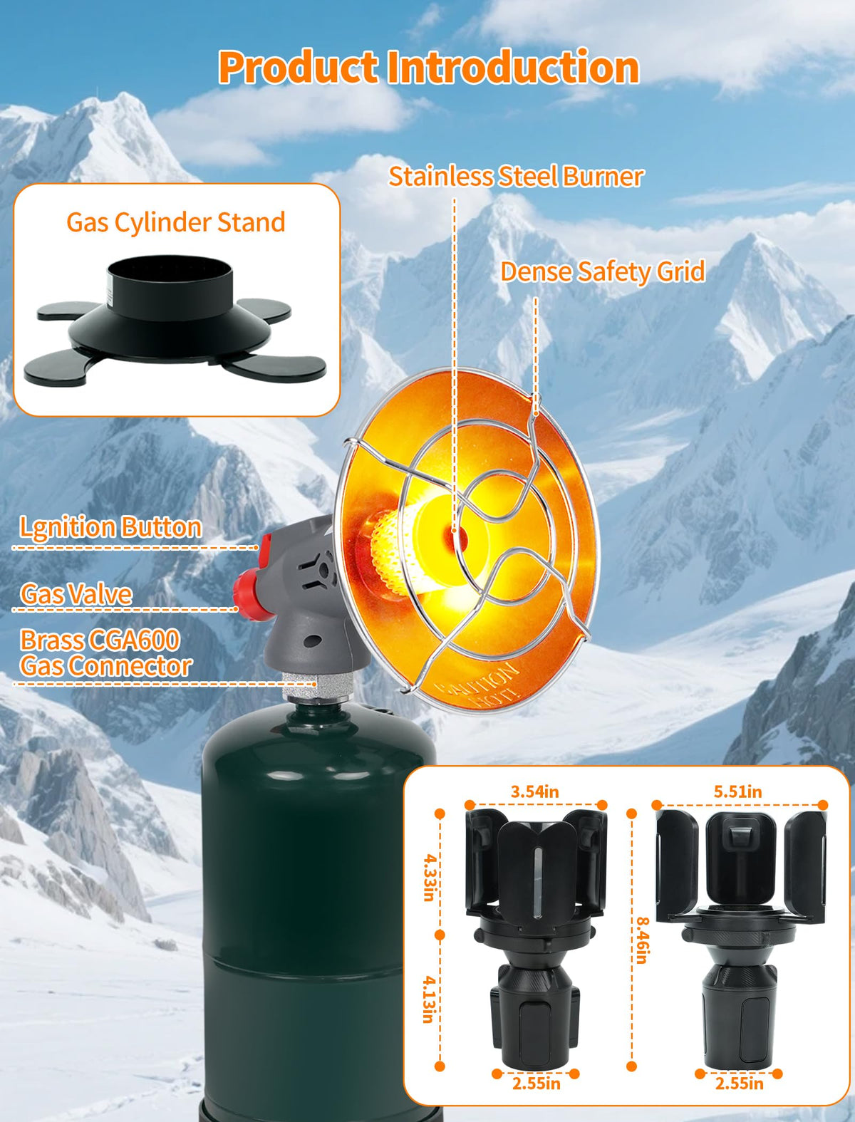 PUTTLAZR push-button ignition starts warmth in seconds without lighters