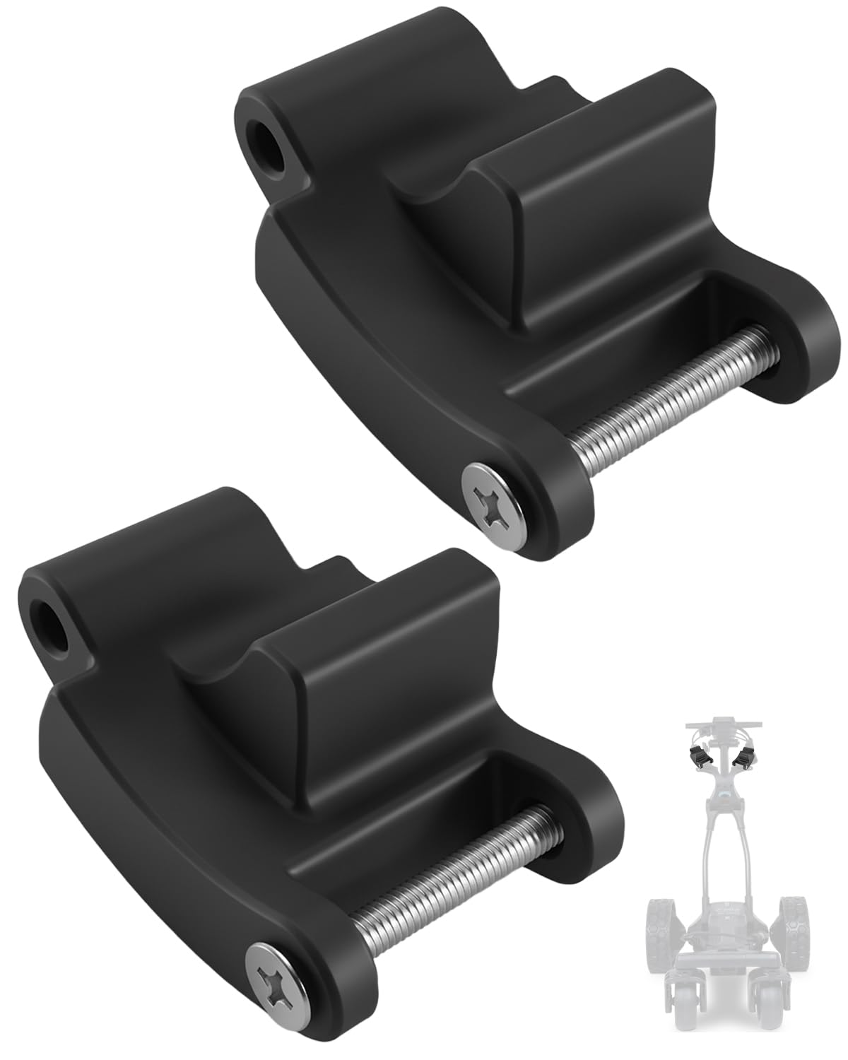 PUWJNV golf bag stabilizer front view with anti-twist design for steady cart handling