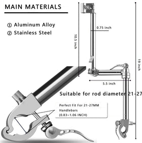 Puxitri umbrella mount demonstrates quick one-key lock mechanism