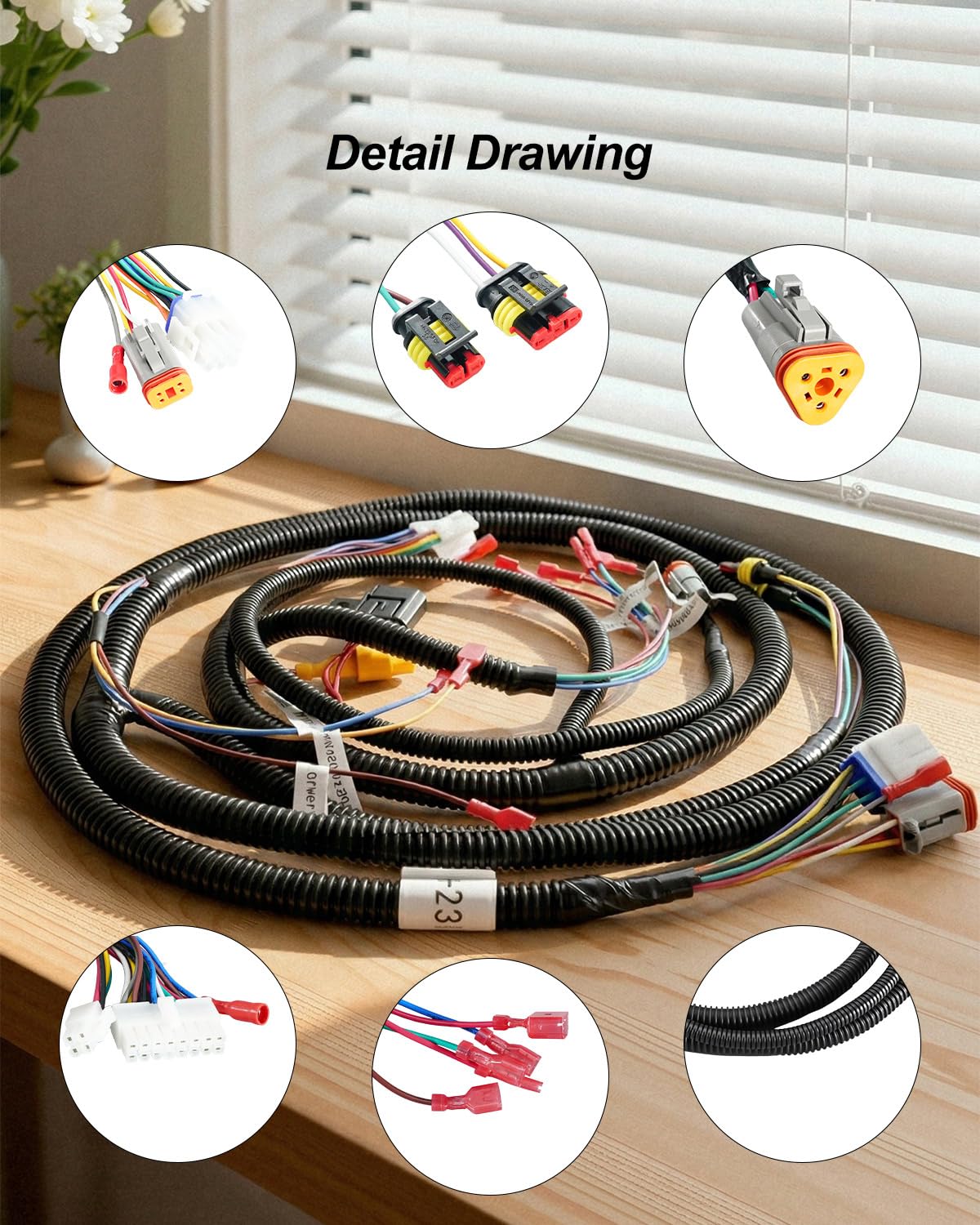 PUXWQT main wiring harness for Club Car Tempo improving signal stability