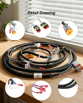 PUXWQT main wiring harness for Club Car Tempo improving signal stability
