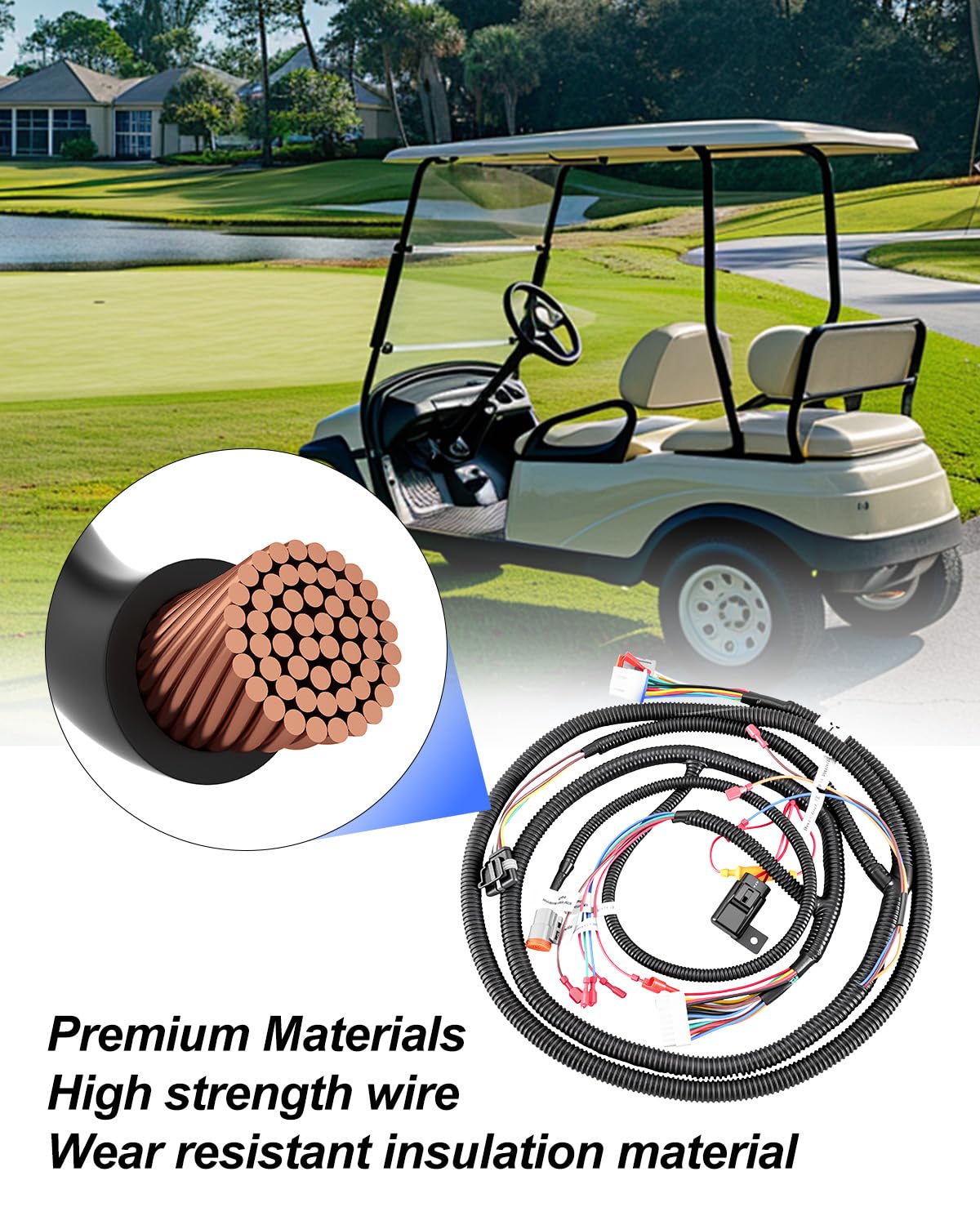 PUXWQT wiring harness providing stable power and control signals