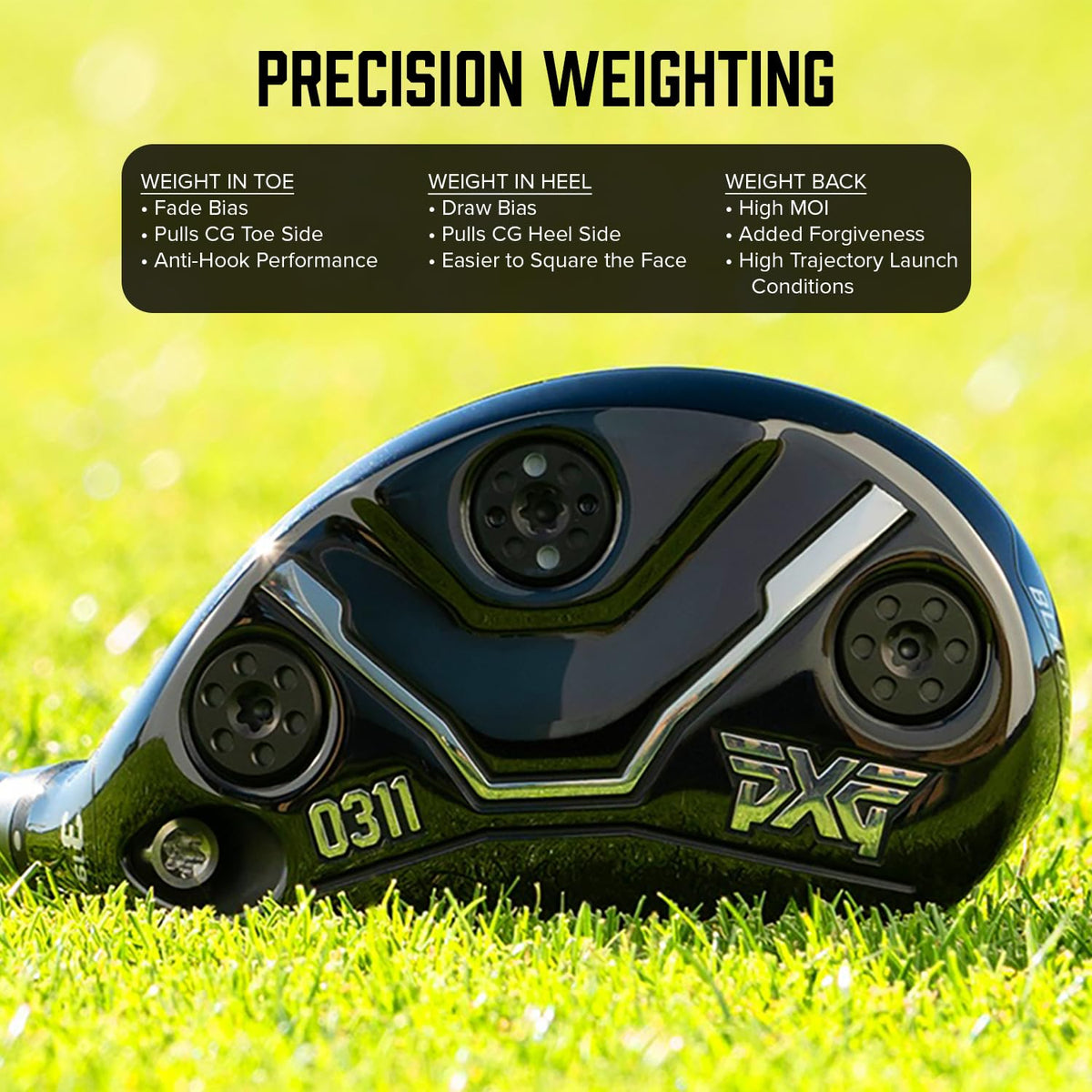 PXG 0311 Black Ops Hybrid undersized grip improves handling and feedback