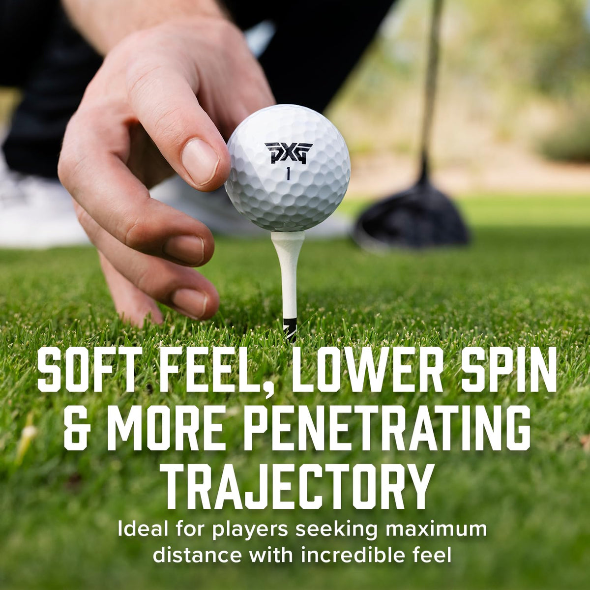 PXG Xtreme Tour Ball urethane cover enables precise greenside spin control