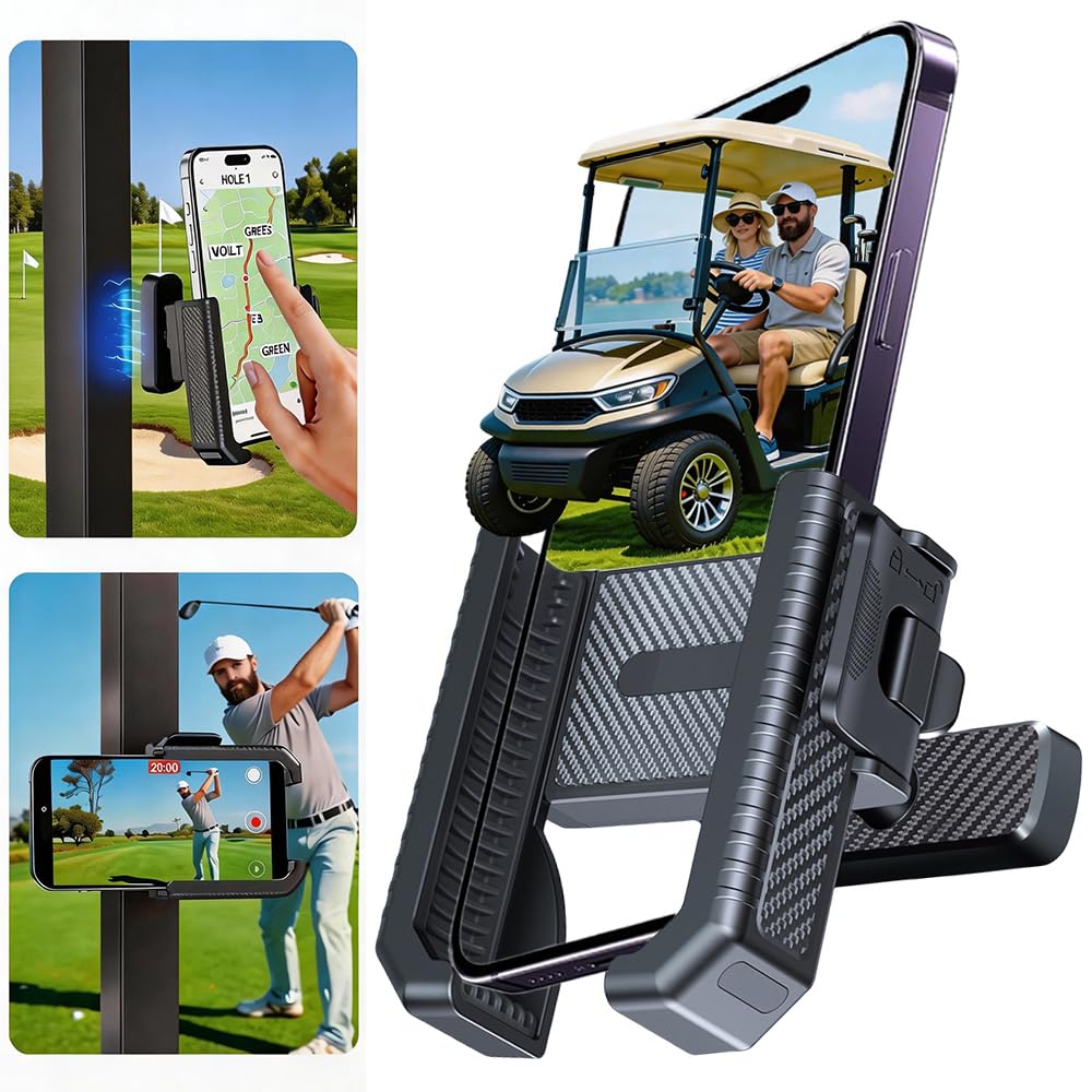 PXIRQ magnetic golf cart holder ensures a secure grip on rough terrain.