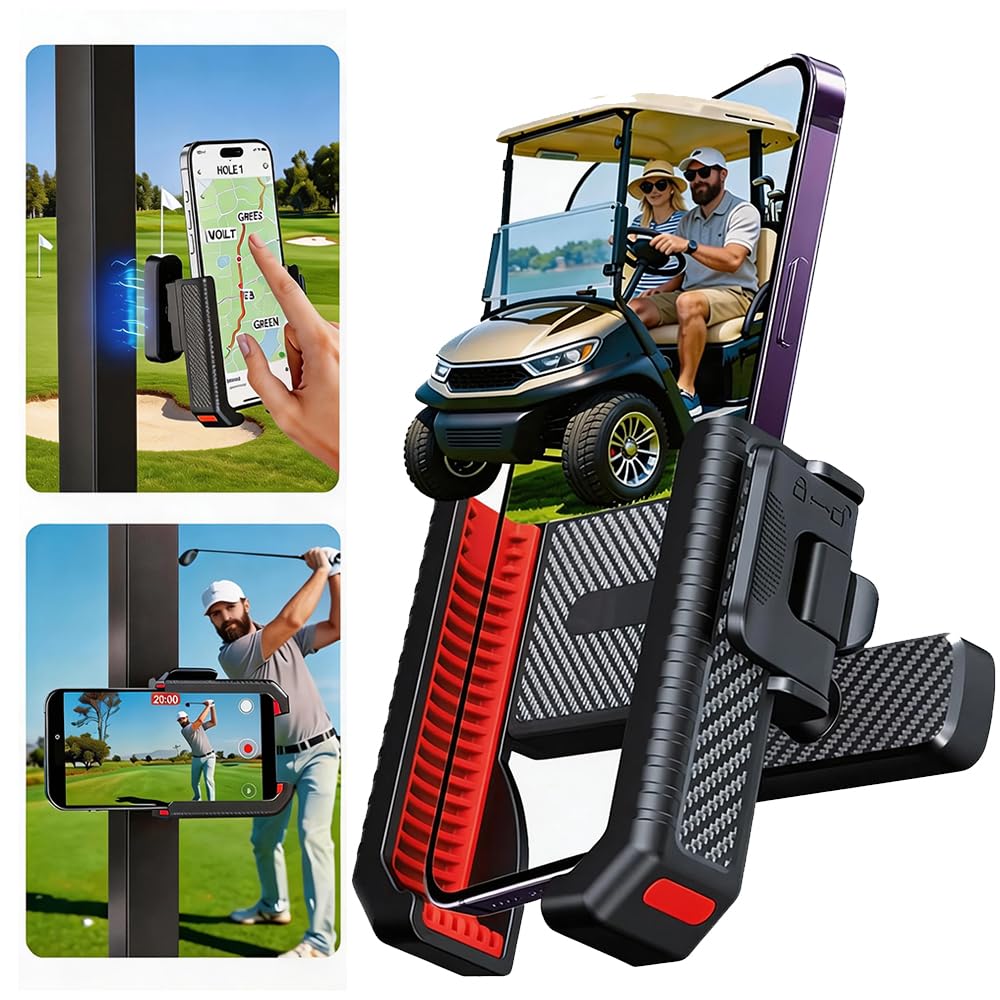 PXIRQ magnetic golf holder provides secure grip on bumpy rides for peace of mind