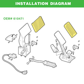 PXTHEU EZGO RXV brake pad with enhanced traction in all weather