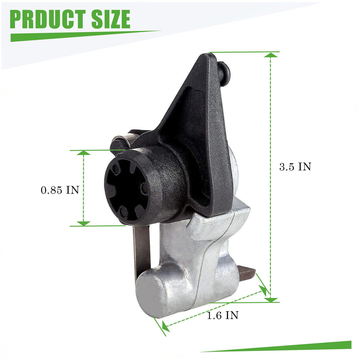 PXTHEU park brake release close-up showing durable construction and precise fit.