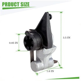 PXTHEU park brake release close-up showing durable construction and precise fit.