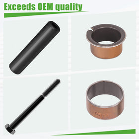 PXTHEU upper and lower bushings close-up; durable wear protection