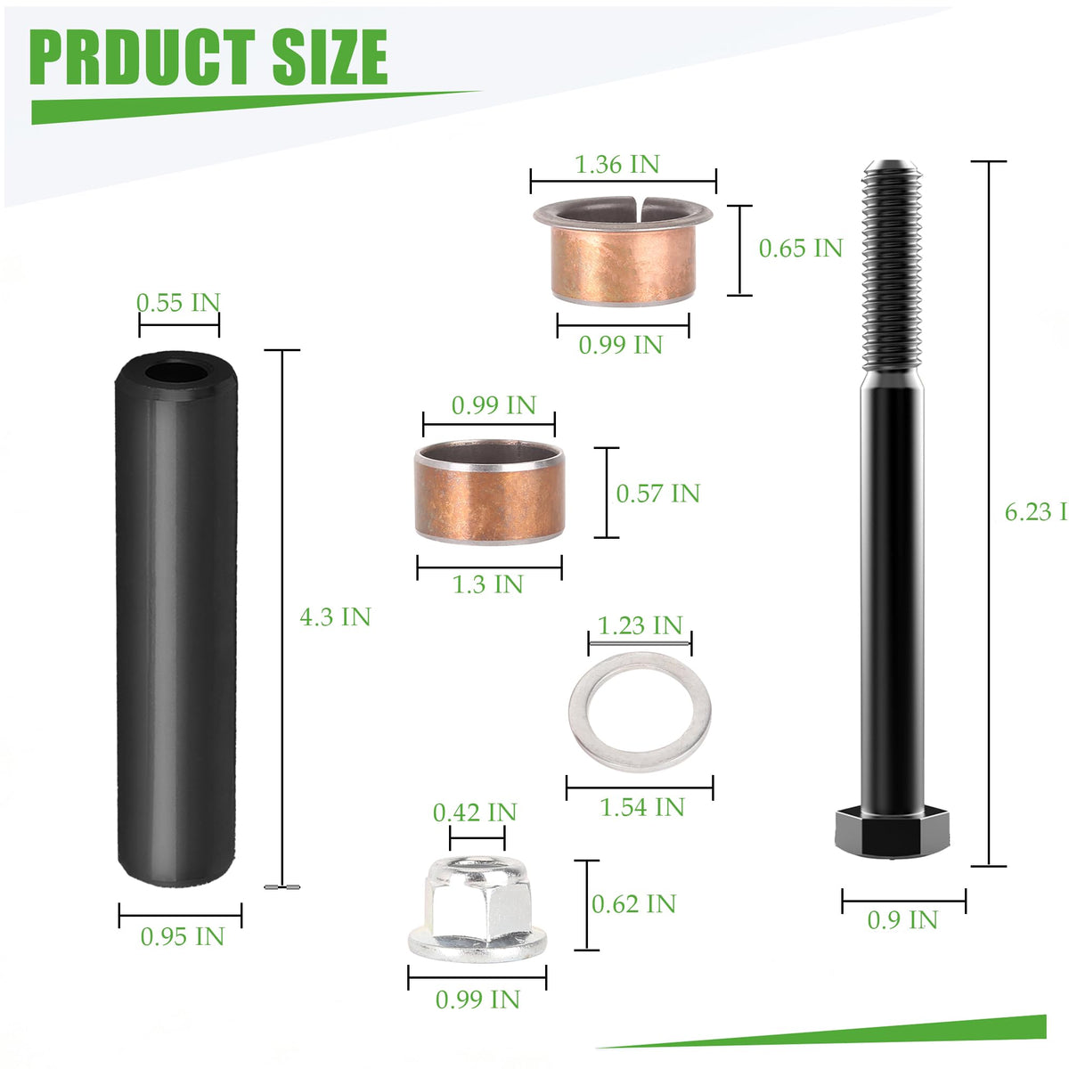 PXTHEU kit for EZGO 2FIVE 2010-2013; reduces play, improves handling