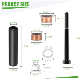 PXTHEU kit for EZGO 2FIVE 2010-2013; reduces play, improves handling