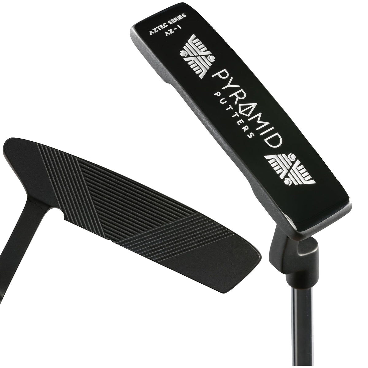 Gear effect grooves on the Pyramid putter enhance spin control for smoother greens.
