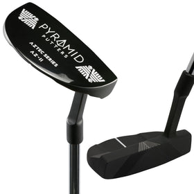 Pyramid Golf mallet putter showcases high MOI design for stroke stability.