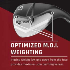 Pyramid P4 Prism Wedge grind pattern highlights versatile short-game performance.
