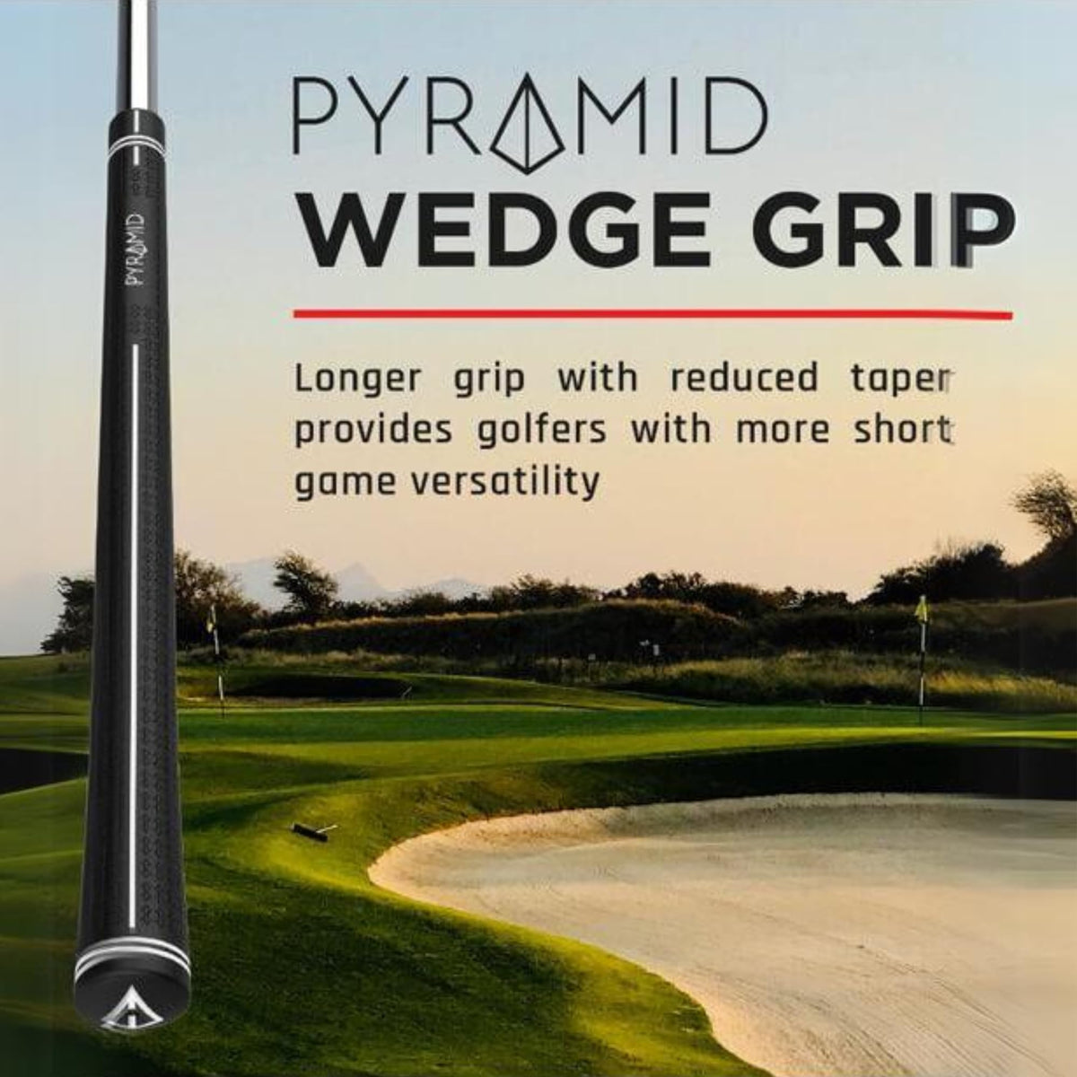 Pyramid P4 Prism Wedge in hand conveys confident feel and control.