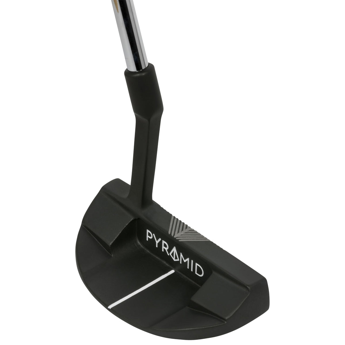 Pyramid Golf 33-degree mallet model designed for line alignment.