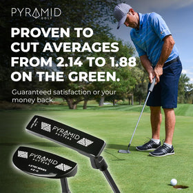 Pyramid Golf putter showing balanced weight distribution for a steady swing.