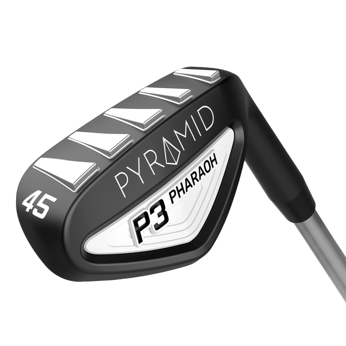 Pyramid P3 Pharaoh grooves closeup highlights precision spin for distance control.