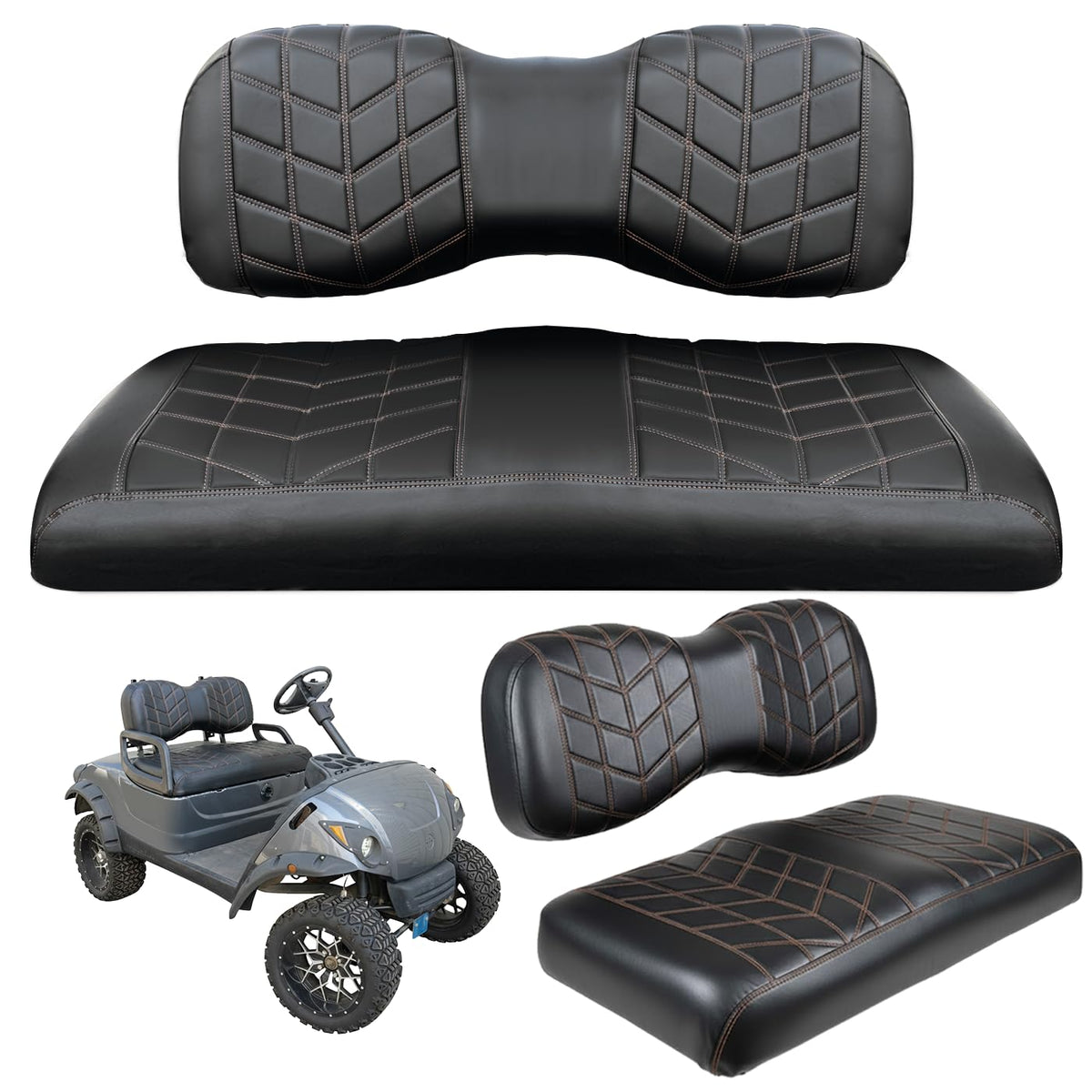 PZWLI golf cart front seat covers protect and refresh your cabin