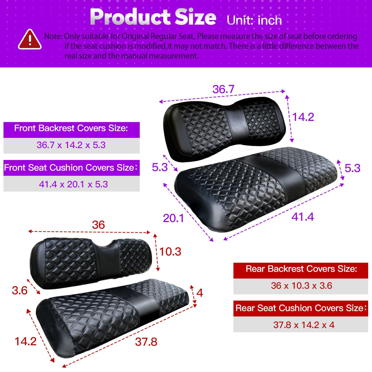 PZWLI Yamaha seat cover side view integrates with golf cart interior.