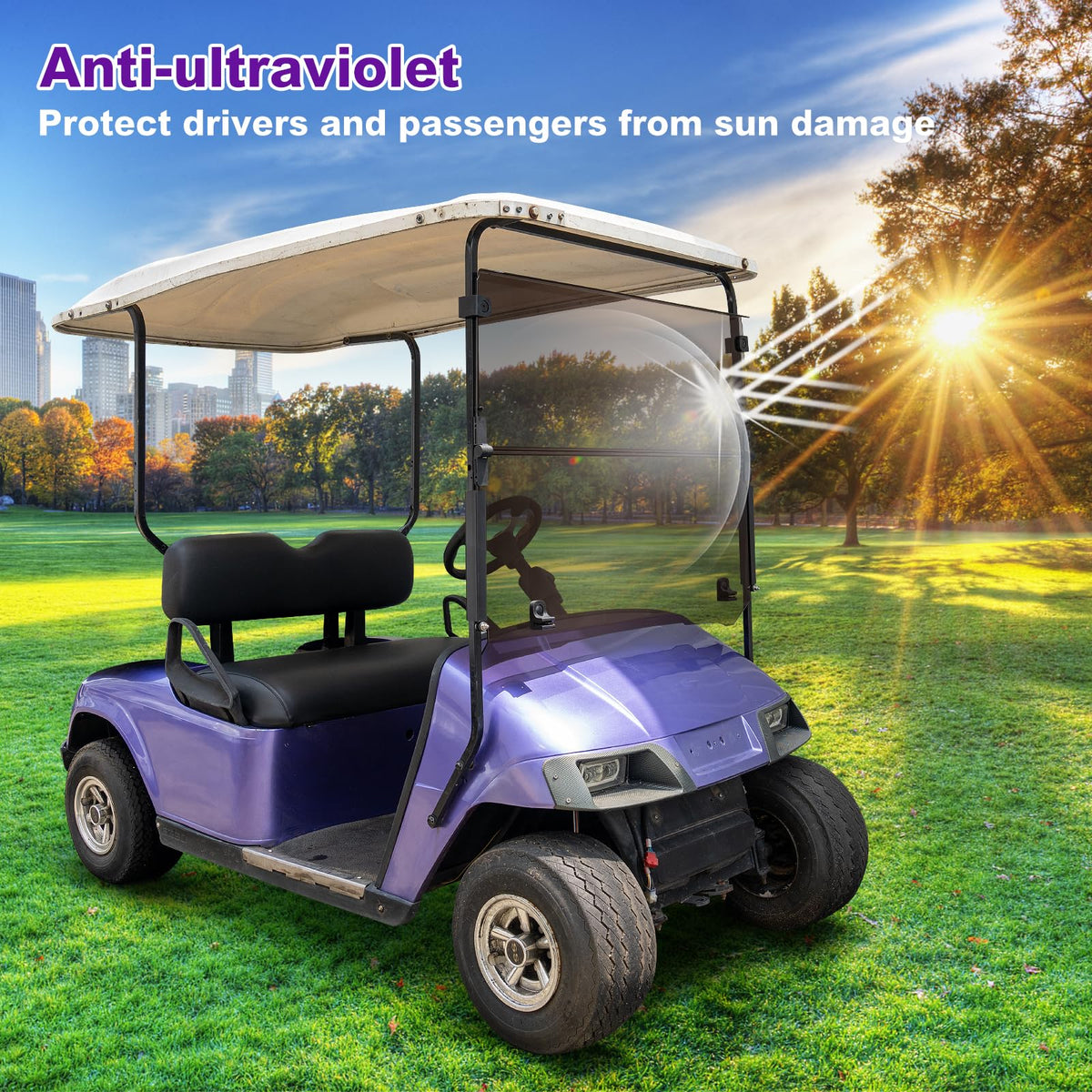 PZWLI acrylic windshield is weatherproof and durable for sun and rain.