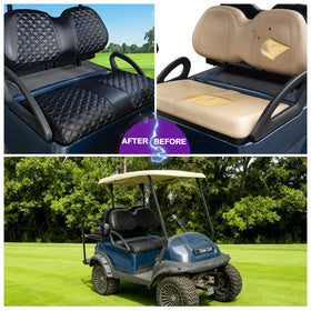 PZWLI golf cart seat cover features breathable foam for comfort.