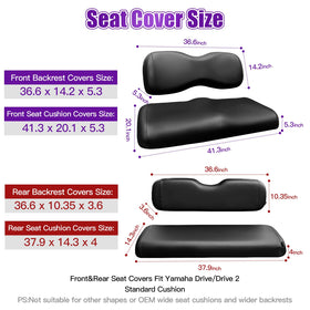 PZWLI front seat cover for Yamaha Drive adds durable protection