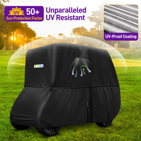 PZWLI golf cart cover windproof straps secure a snug fit in windy conditions