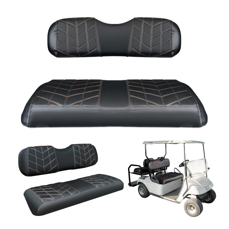 PZWLI golf cart front diamond seat cover protects cushions from wear and weather.
