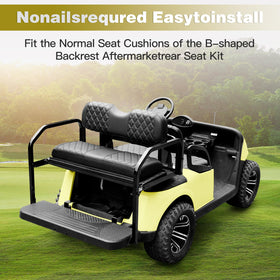 PZWLI Rear organizer pocket keeps essentials within reach on the golf cart seat